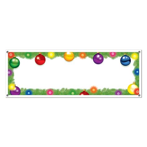 Blank Holiday Sign Banner Partycheap