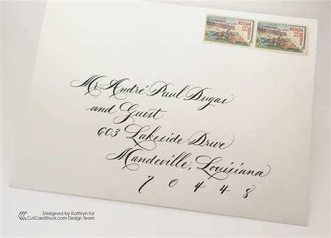 I would like to know how to formally address an envelope to family and friends in italy. Envelope Addressing 101 - CutCardStock.com