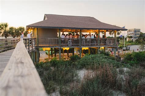 Couples are at the discretion of choosing their venue in south carolina and leaving the rest to the. Pelican Watch Shelter wedding on Folly Beach by Priscilla ...