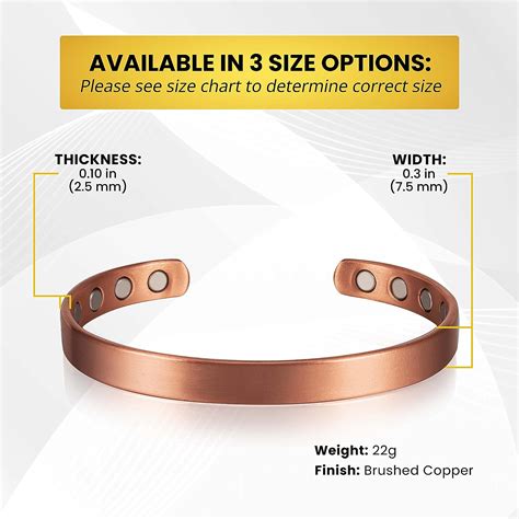 Buy Magnetrx Magnetic Copper Bracelet Cuff Elegant Pure Copper