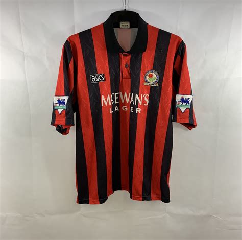 Blackburn rovers retro fußbal trikot fa cup finale 1960. Blackburn Rovers Wilcox 11 Matchworn Away Football Shirt ...