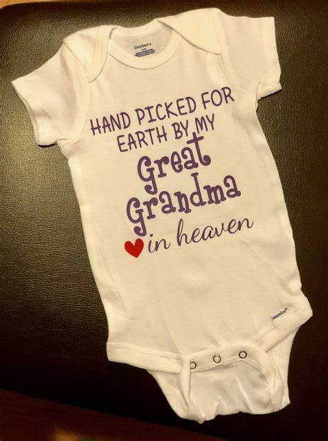50 of the best names for grandma. Great Grandma or Great Grandpa In Heaven Onesie — Paradise ...