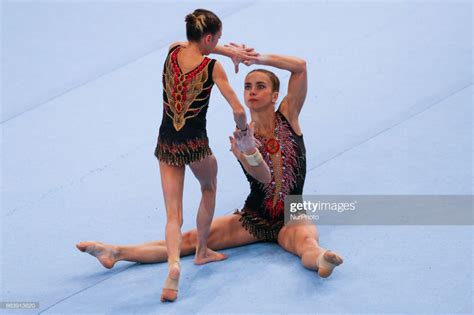 News Photo Daria Guryeva Daria Kalinina During 28th Acrobatic Gymnastics Gymnastics