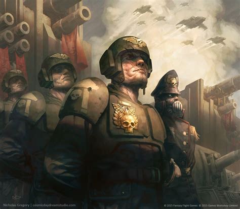 Warhammer 40k Artwork — Imperial Guard By Nicholas Gregory