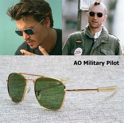 Jackjad New Fashion Army Military Ao Pilot 54mm Sunglasses Brand American Optical Glass Lens Sun