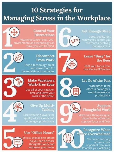 10 strategies for managing stress in the workplace