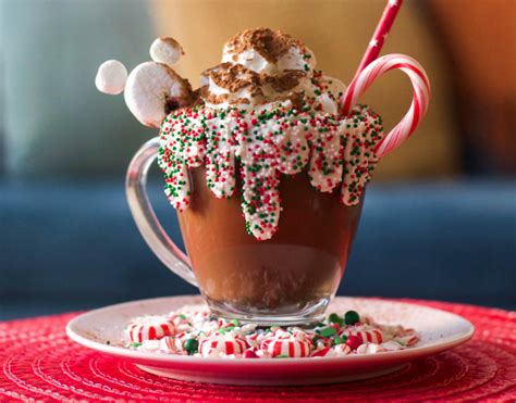Mickeys Festive Hot Chocolate Recipe Disney Inspired Food Hot