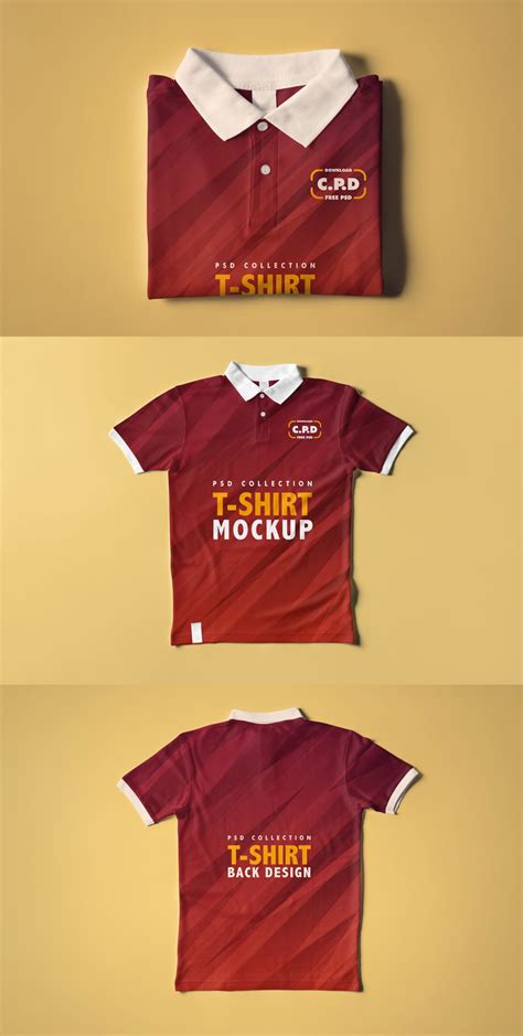 Collar T Shirt Mockup Collection Css Author