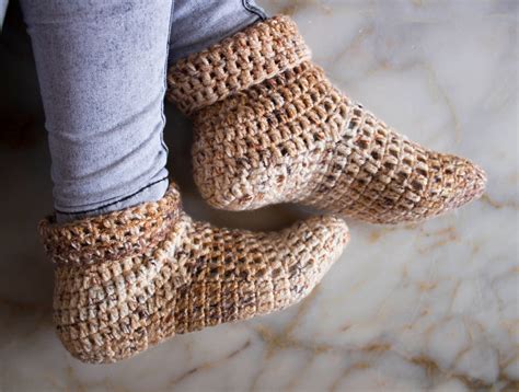 Quick Crochet Slippers Etsy