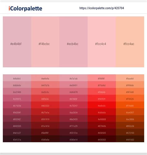 14 Latest Color Schemes With Pink And Peach Puff Color Tone