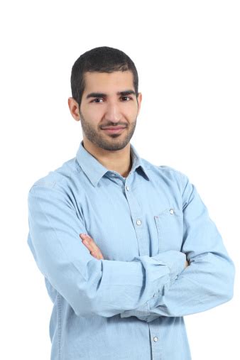 Arab Casual Man Posing With Folded Arms Stock Photo Download Image