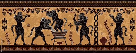Ancient Greek Paintingpottery Artstylized Ancient Greek Background