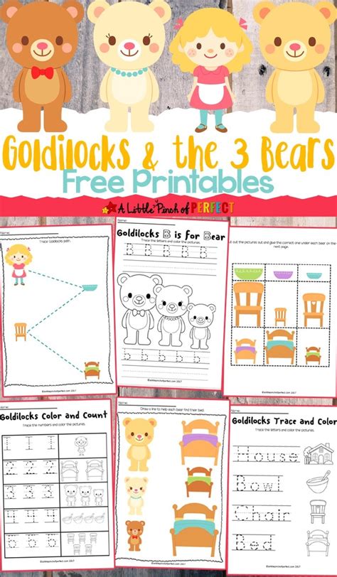 Goldilocks And The Three Bears Free Printables Printable Form