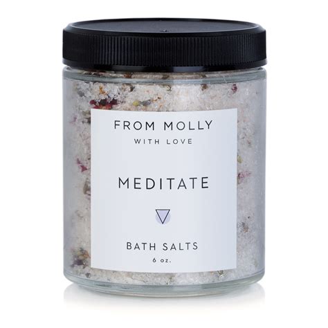 It is recommended to be in the bath for at least 20 minutes. meditate bath salts ⋆ From Molly With Love