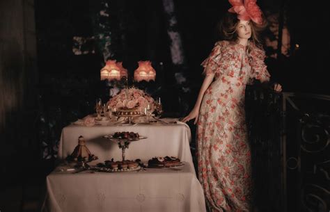 Fleur De Nuit Edie Campbell And Olympia Campbell By Karl Lagerfeld For