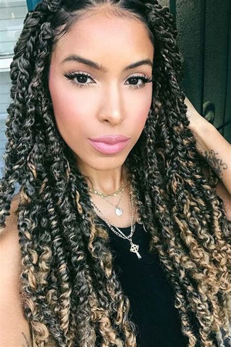 50 Stunning Passion Twists Hairstyles Curly Girl Swag Twist Braid