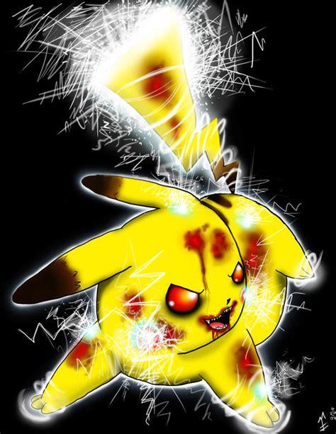 Evil Pikachu By Fabikiwii On Deviantart