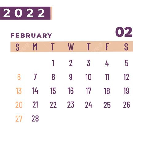 Free Printable February 2022 Calendar Pdf And Png Pri
