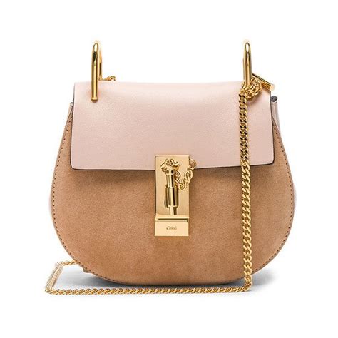 Chloe Mini Drew Suede And Leather Shoulder Bag 1750 Liked On Polyvore