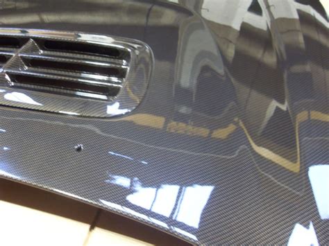 Wicked Coatings Car Hood Coated In Carbon Fibre Hydrographic Film