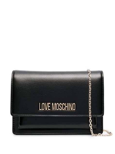 Love Moschino Logo Print Crossbody Bag Farfetch