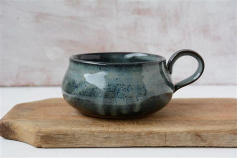 Ceramic Soup Bowl With A Handle Soup Mug Etsy Soup Mugs Handmade