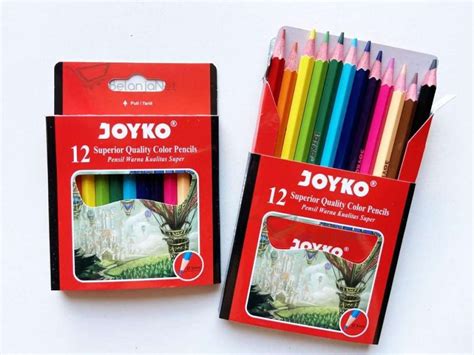 Jual Color Pencil Pensil Warna Joyko Cp 102 12 Warna Ukuran Pendek Di