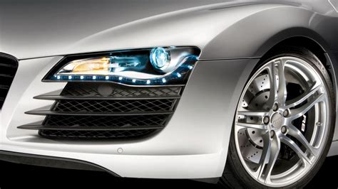 Audi R8 Led Headlights Lamp Wallpaper For Desktop 1920x1080 Full Hd