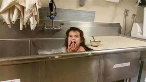Alex Having Fun In Grandmas Sink Sink Bathtub Mirror Selfie