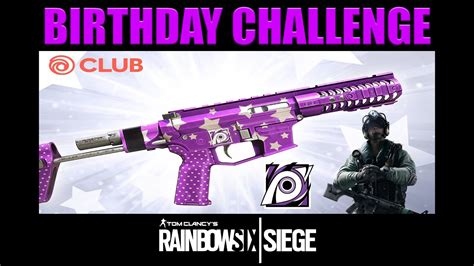 Jackals T Weapon Skin Birthday Challenge Rainbow Six Siege Youtube