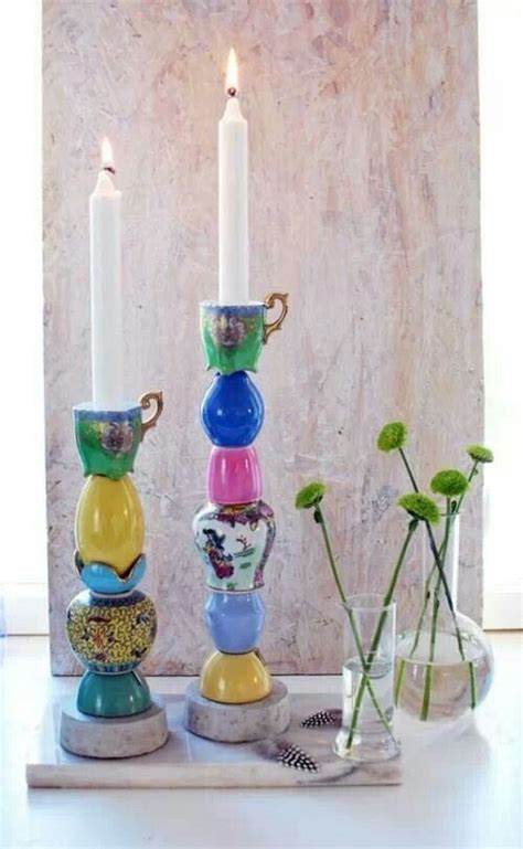 Upcycle Candle Holders Artigianato Mestieri Fai Da Te Candele Fai Da Te