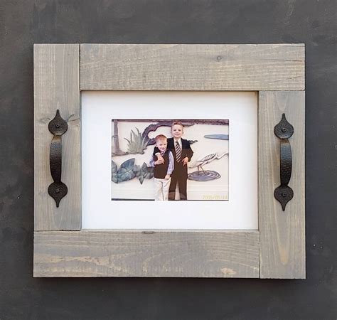 Farmhouse 8x10 Rustic Wooden Picture Frame Modern Farmhouse Etsy