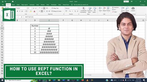How To Use Rept Function In Excel Youtube