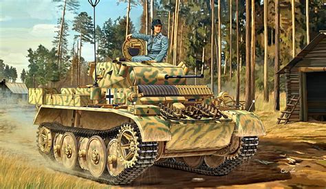 Hd Wallpaper Germany Forest Light Tank Panzerwaffe Lynx Pz Kpfw Ii Lynx Wallpaper Flare
