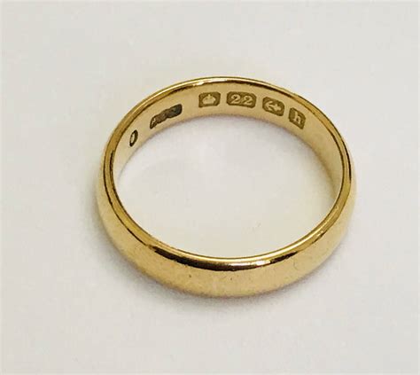 Stunning Antique 22ct Gold Wedding Ring Hallmarked Birmingham 1907