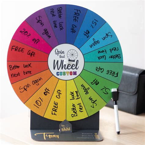 Our Colourful Spinning Wheel game is quick and easy to set up and can