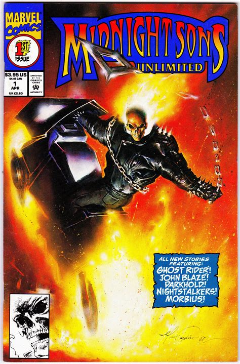 Midnight Sons Unlimited 1 1993 April 1993 Marvel Comics Etsy Ghost