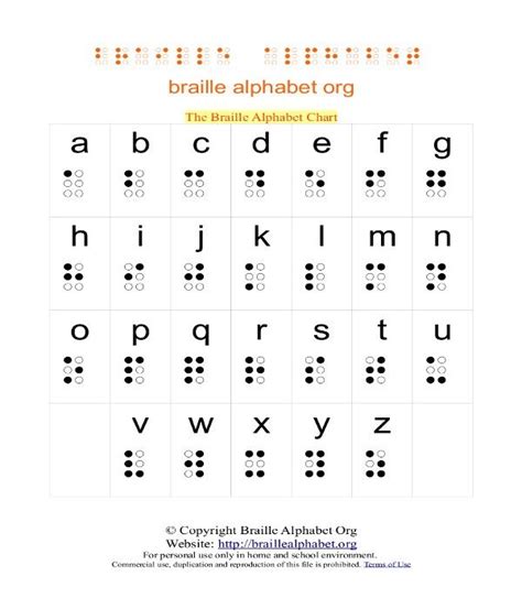 Free Printable Braille Worksheets Learning How To Read
