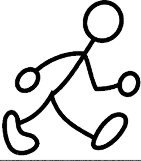 Download High Quality Stick Figure Clipart Walking Transparent Png