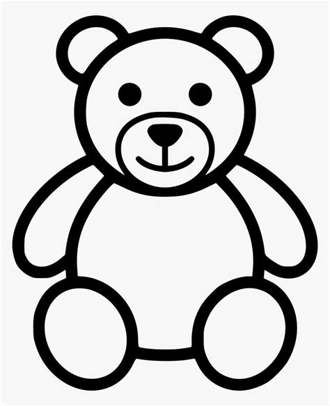 Bear Clipart Black And White Teddy Bear Outline Teddy Bear Sketch