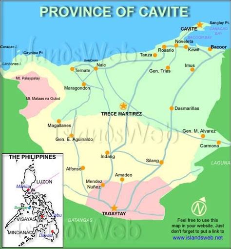 Cavite Map Cavite Consumer Culture Pinterest