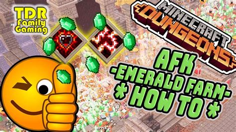 Afk Emerald Farm How To Do It Minecraft Dungeons Youtube