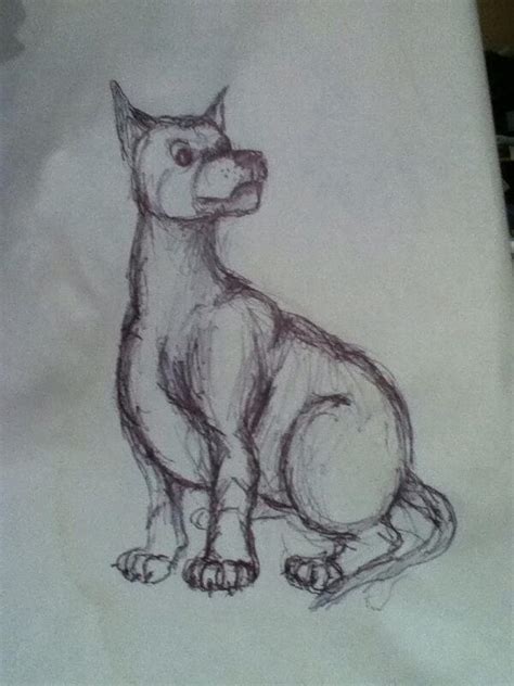 It will help much more when going to have a tablet xd but until then. Cartoon dog sitting down sketch by ImagiToonConcepts on ...