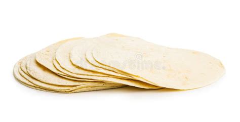 Mexican Corn Tortillas Isolated On White Background Stock Image Image