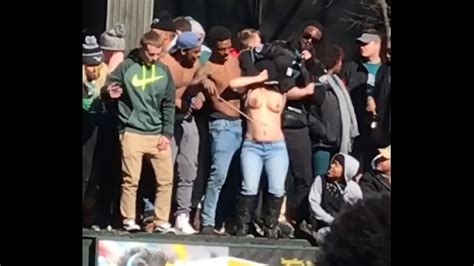 White Girl Shaking Titties At Philadelphia Eagles Super Bowl Celebration Parade Xnxx