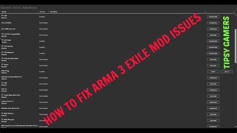 How To Fix Arma 3 Exile Mod Issues Corrupt Files Tipsy Gamers Youtube