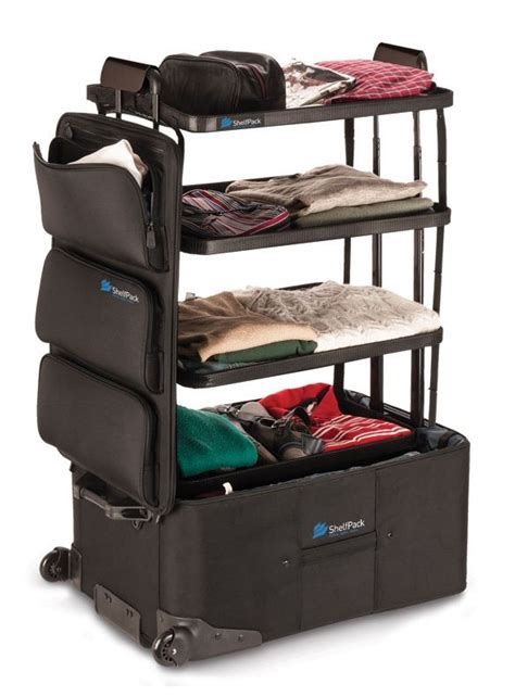 This Brilliant Suitcase Has Shelves Built In Shelves Travel Gadgets