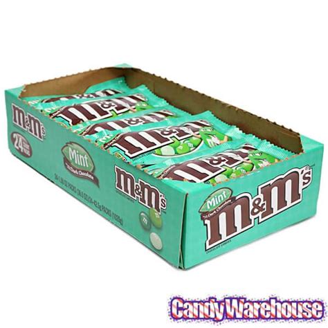 Mint Dark Chocolate Mandms Candy Packs 24 Piece Box Candy Warehouse