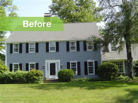 Before And After 70s Colonial Gets Modern Update Colonial House