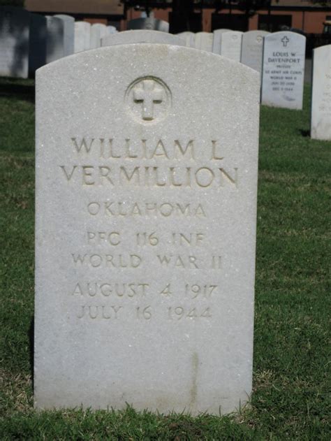 116th Infantry Regiment Roll Of Honor Pfc William Lloyd Vermillion